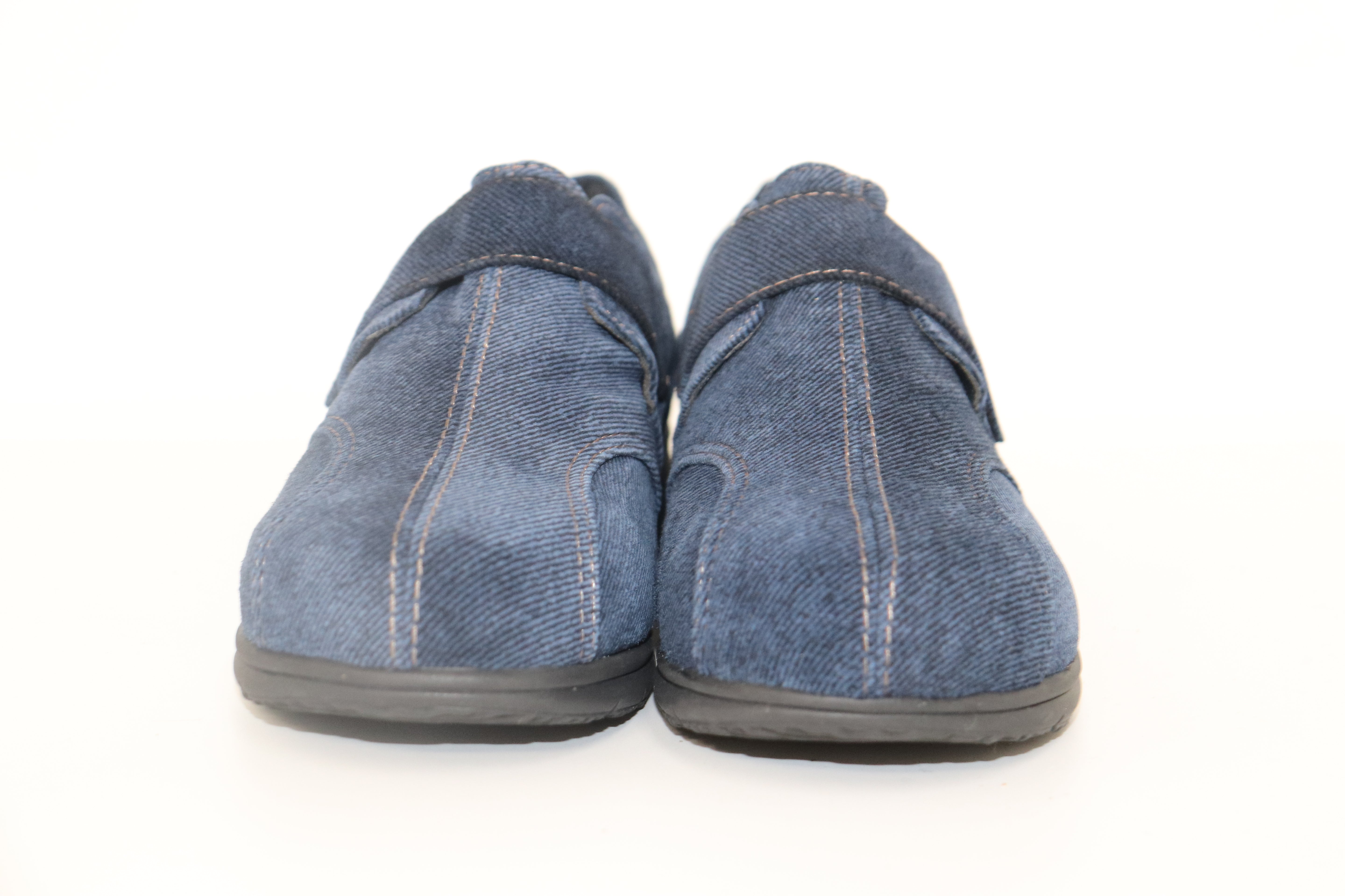 Made in Japan, pigskin denim print, antibacterial and odor resistant, cushioned, lightweight, easy to walk in, women&#39;s, easy to walk in, casual, with belt, easy to put on and take off, 5E denim slip-ons No.98525